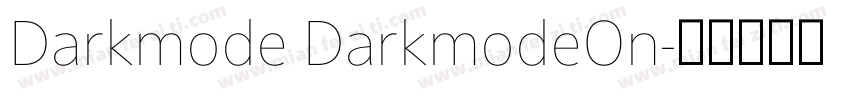 Darkmode DarkmodeOn字体转换